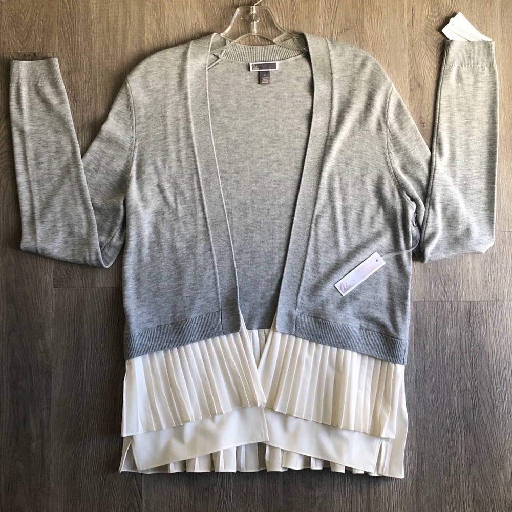 Chelsea28 Grey Heather Ruffle Combo, NWT, Sz S